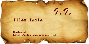 Illés Imola névjegykártya